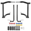 Hogworkz Double Barrel Performance Saddlebag Guards for '14-23 Harley Davidson Touring - Black