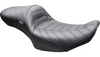 LePera Maverick Daddy Long Legs Seat (Without Backrest) Black Indy Stitch for '08-24* Harley Davidson Touring Models 