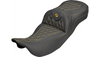 Saddlemen Extended Reach Roadsofa Seat for '08-25* Harley Davidson Touring Models - Carbon Fiber/ Lattice Stitch - Select Stitching Color (Not for '24-Up FLHX/FLTR Models or '23-Up CVO)