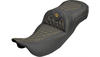 Saddlemen Extended Reach Roadsofa Seat for '08-25* Harley Davidson Touring Models - Carbon Fiber/ Lattice Stitch - Select Stitching Color (Not for '24-Up FLHX/FLTR Models or '23-Up CVO)