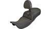 Saddlemen Extended Reach Roadsofa Seat with Driver Backrest for '08-25* Harley Davidson Touring Models - Carbon Fiber / Lattice Stitch -Select Stitching Color (Not for '24-Up FLHX/FLTR Models or '23-Up CVO)
