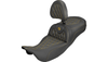 Saddlemen Extended Reach Roadsofa Seat with Driver Backrest for '08-25* Harley Davidson Touring Models - Carbon Fiber / Lattice Stitch -Select Stitching Color (Not for '24-Up FLHX/FLTR Models or '23-Up CVO)