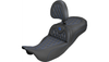 Saddlemen Extended Reach Roadsofa Seat with Driver Backrest for '08-25* Harley Davidson Touring Models - Carbon Fiber / Lattice Stitch -Select Stitching Color (Not for '24-Up FLHX/FLTR Models or '23-Up CVO)