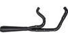 Trask Assault 2 into 1 Stainless Exhaust for '06-17 Harley Davidson Dyna - Black on Black