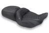 Mustang Extended Reach Super Touring One Piece 2-Up Seat for '24-Up Harley Davidon Road Glide, Street Glide and '23 Up CVO FLTRSE, CVO FLHXSE Models - Deluxe Stitching (Select Stitching Color)