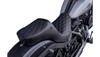 SlyFox Chariot Seat for Harley Davidson Sport Glide FLSB '18-21/ Lowrider FXLR '18-26 Softail Models - Black Double Diamond Stitch Black Logo