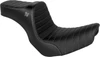 SlyFox Chariot Seat for Harley Davidson Sport Glide FLSB '18-21/ Lowrider FXLR '18-26 Softail Models - Silver Classic Stitch Silver Logo