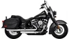 Vance & Hines 3" Twin Slash Slip-On Mufflers for '18-24 Harley Davidson Heritage, Deluxe 107 and Hydra-Glide Revival Models - Chrome