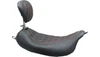 Mustang Wide Tripper Solo Seat w/ Removable Driver Backrest for '08-25* Harley Davidson Touring Models - Double Diamond American Beauty Stitching