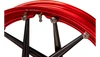 Arlen Ness Spoken Forged Wheel for Harley Davidson - Red Rim/Black Spokes - 21x3.5