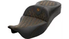 Saddlemen Roadsofa King Extended Reach Seats (without driver backrest) for '08-25* Harley Davidson Touring Models (Select Stitching) 