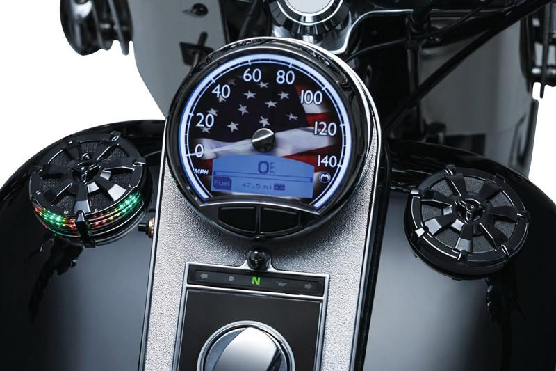 Kuryakyn Alley Cat L.E.D. Fuel & Battery Gauge for Harley-Davidson