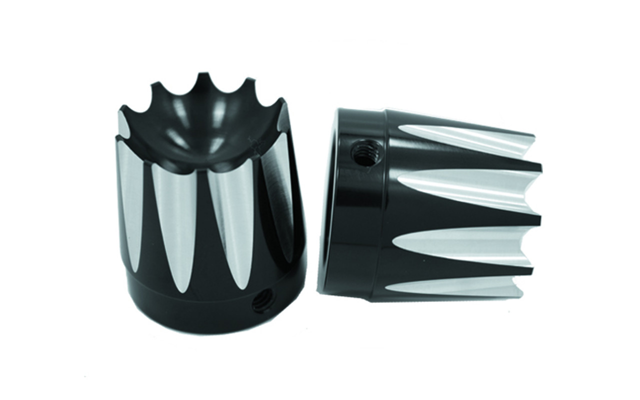 AVON Axle Nut Covers/Caps for H-D Touring Models RIVAL Chrome