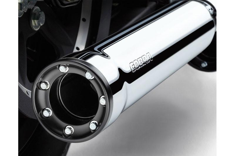 Cobra 3 inch Slip-On Mufflers with Racepro Tips for '95-16 Harley