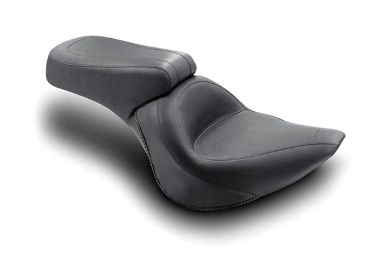 Mustang One-Piece Original Seat for Softail FXST '06-Up  Fat Boy FLSTF  '07-Up w/ 200mm Wide Tire -Vintage/Plain