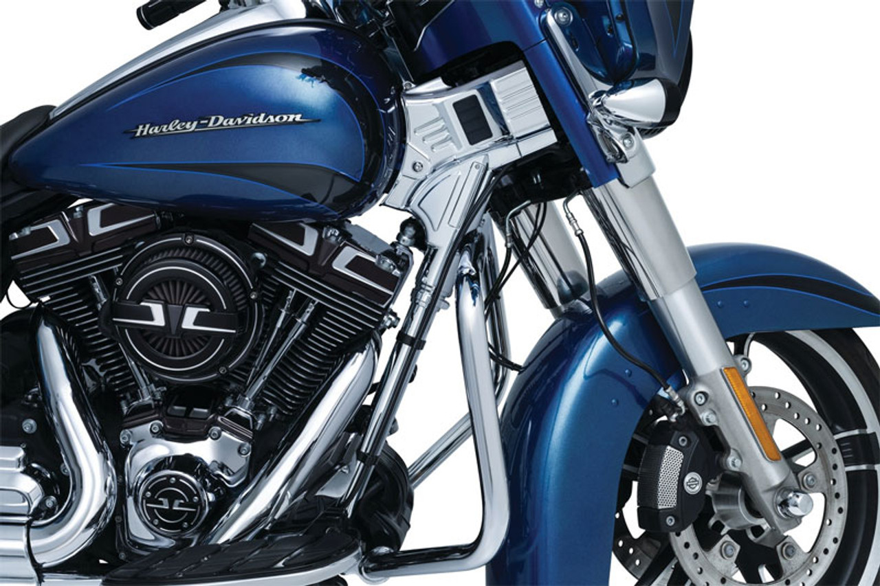 Kuryakyn Deluxe Neck Covers for '14-'16 Electra Glides, Road Glides, Road  Kings & Street Glides