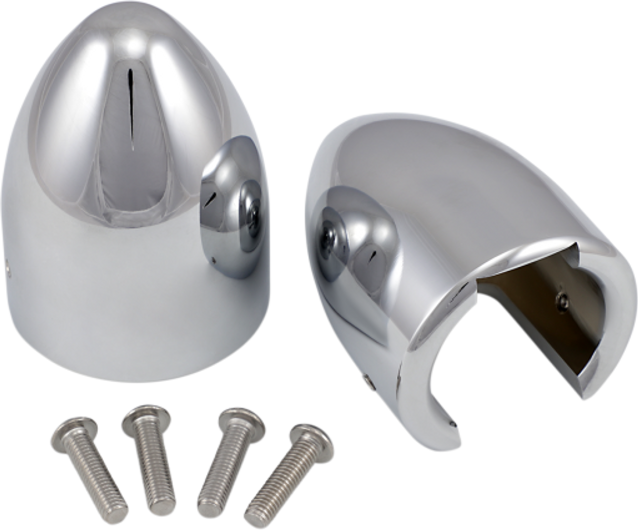 Baron Custom Fork Bullets Axle Nut Covers for Metric Cruisers | Buy Now