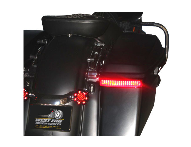 Custom Dynamics Saddlebag Lights for Harley Davidson '14Up OEM Saddlebags Gloss Black/Red
