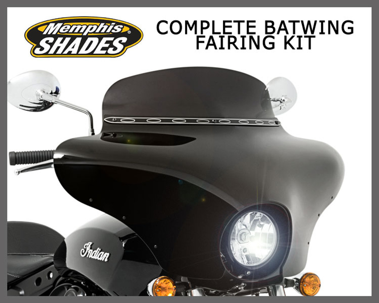 Memphis Shades Complete Batwing Fairing Kit Free Shipping 