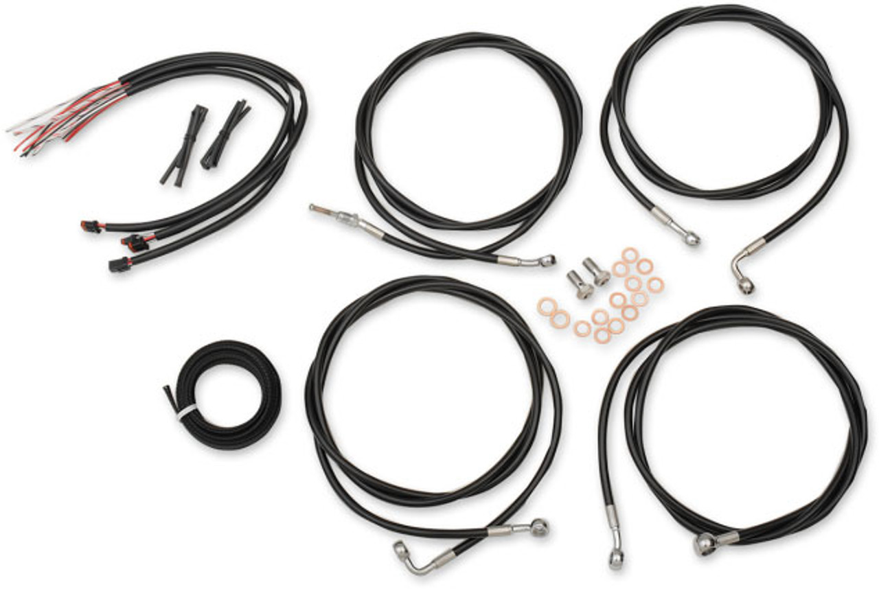 LA Choppers Complete Handlebar Cable Kit for '17-20 Harley-Davidson Touring  12