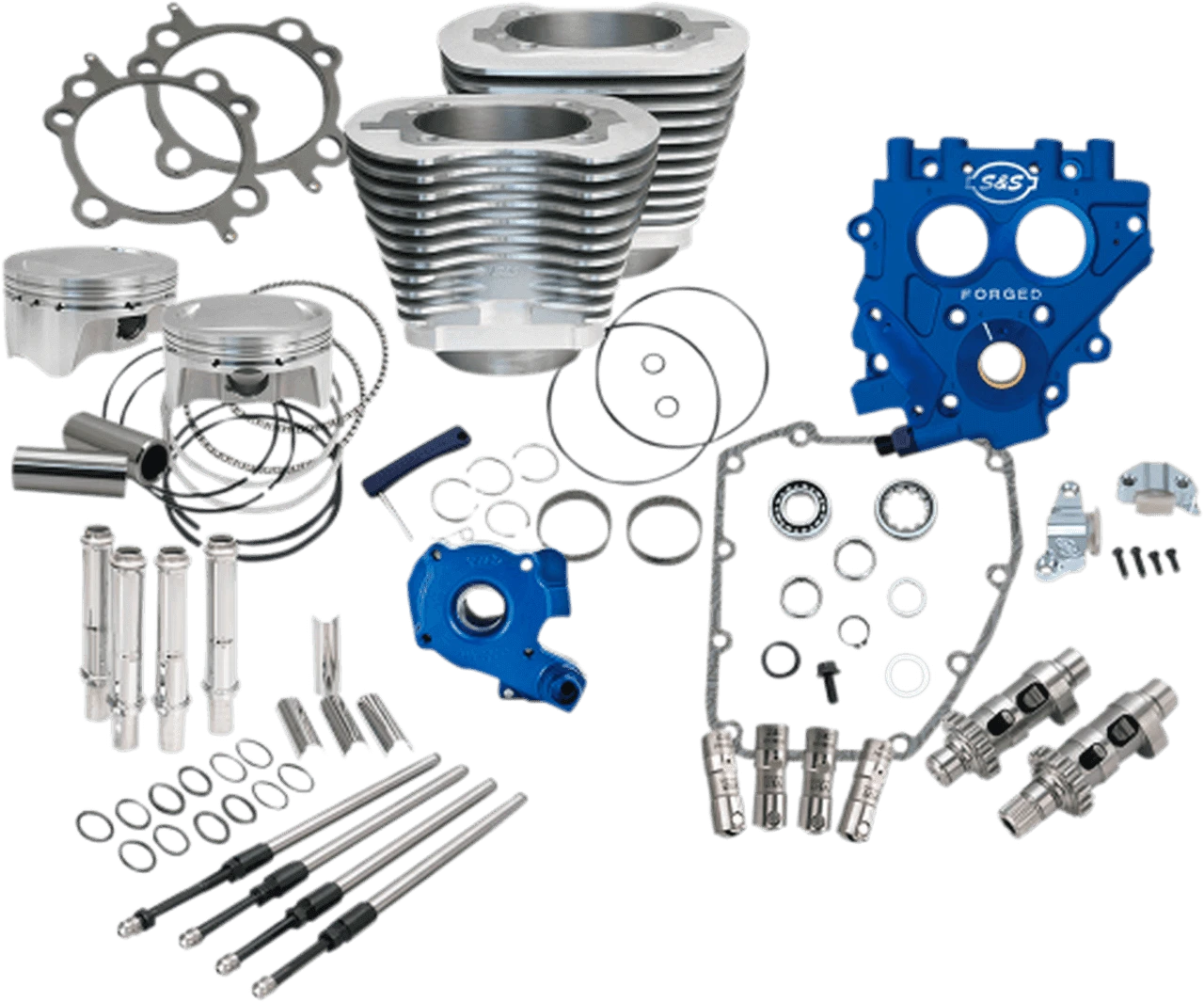 S&S Cycle Complete 100 inch Big Bore and Cam Chest Kit for '99-06 Twin