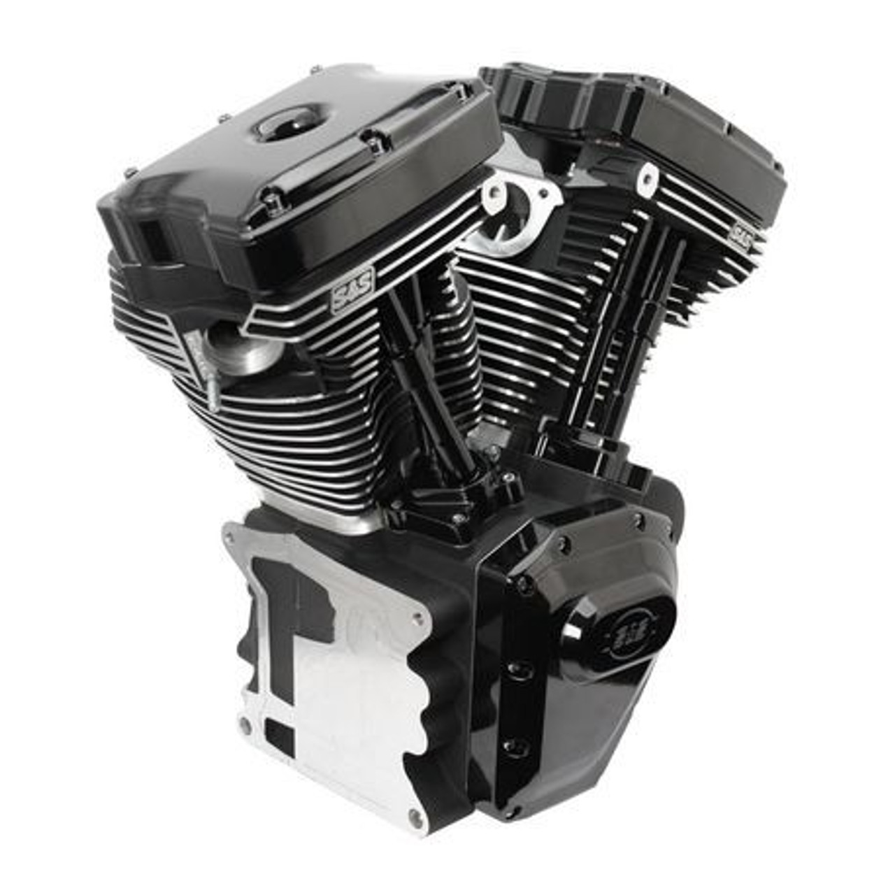 S&S Cycle T124 Black Edition Longblock Engine for Select '99-06 Harley  Davidson Twin Cam 88, 95, 103 Models - 640 GE Cams