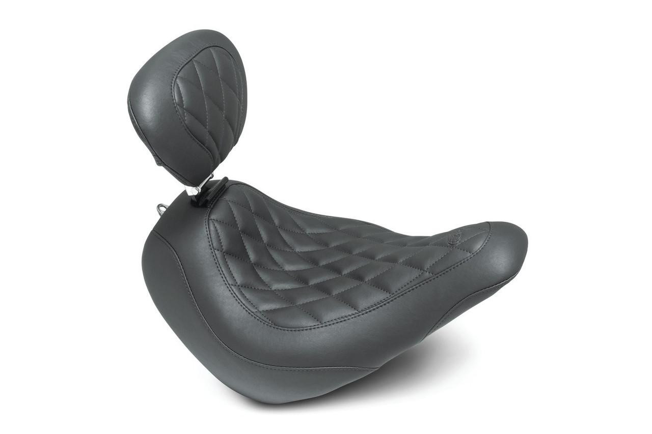 Harley Davidson用　Mustang トリッパー ソロシート Mustang Wide Tripper Diamond Solo Seat For Harley FLHX