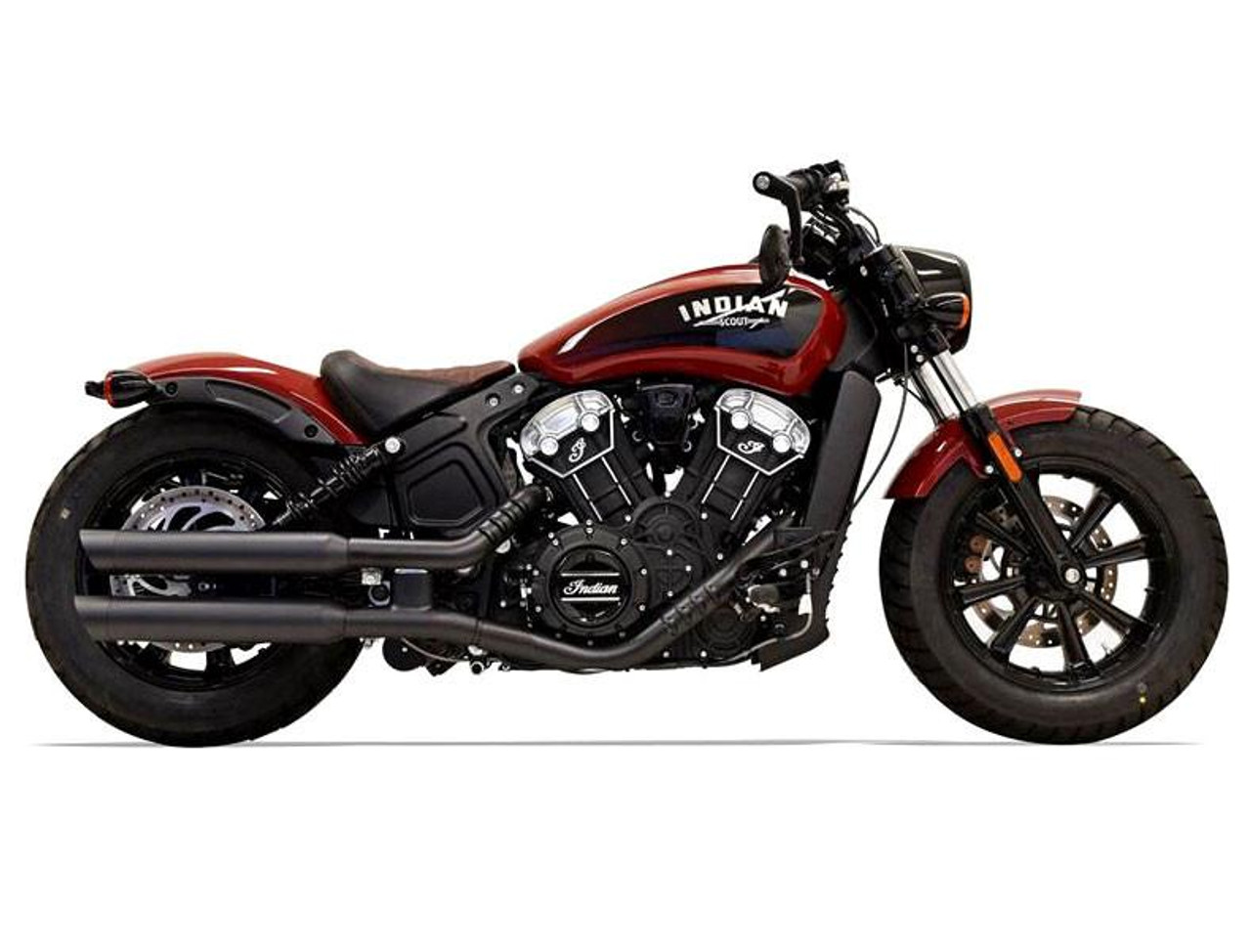 Bassani 3 Inch Black Slip-On Muffler Indian Scout | West End