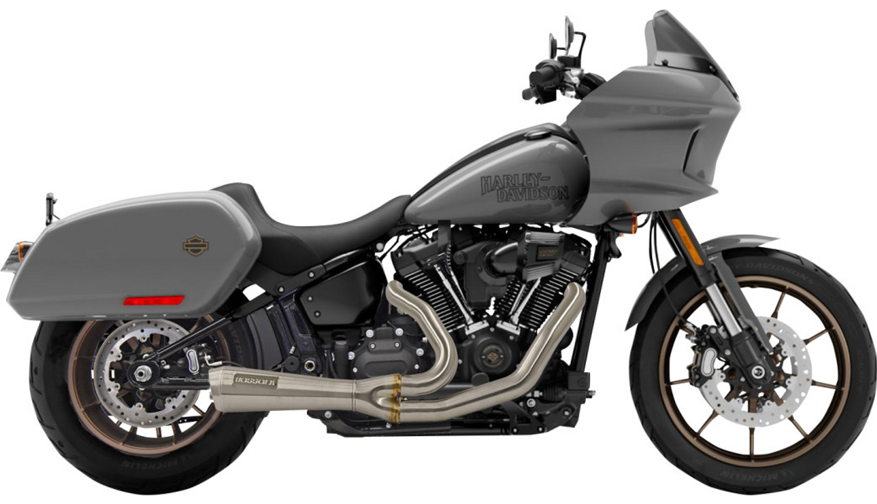 Bassani Ripper Short Road Rage II 2-into-1 Exhaust System for '22 Low Rider  ST FXLRST and '17-Up Sport Glide - Stainless