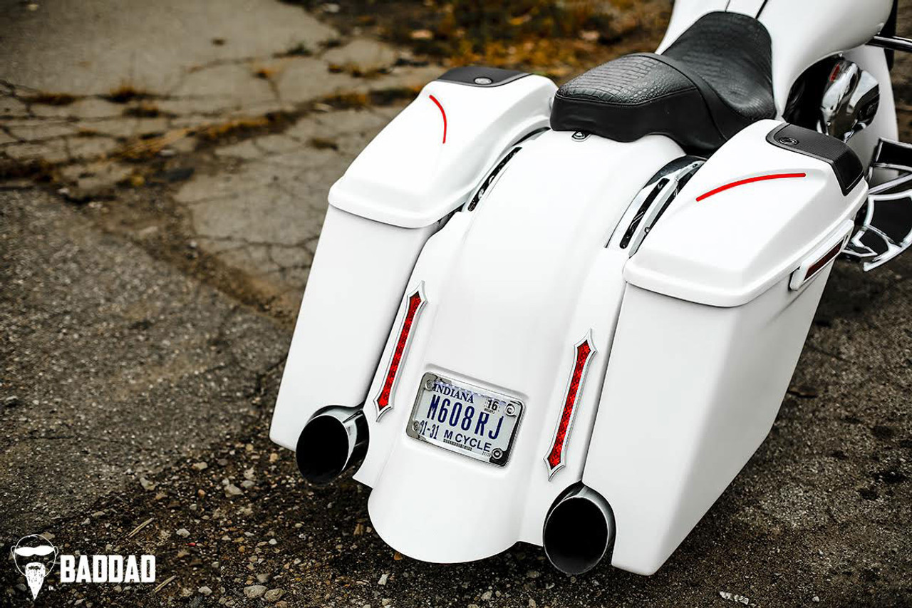 Harley davidson stretched clearance bags and fender