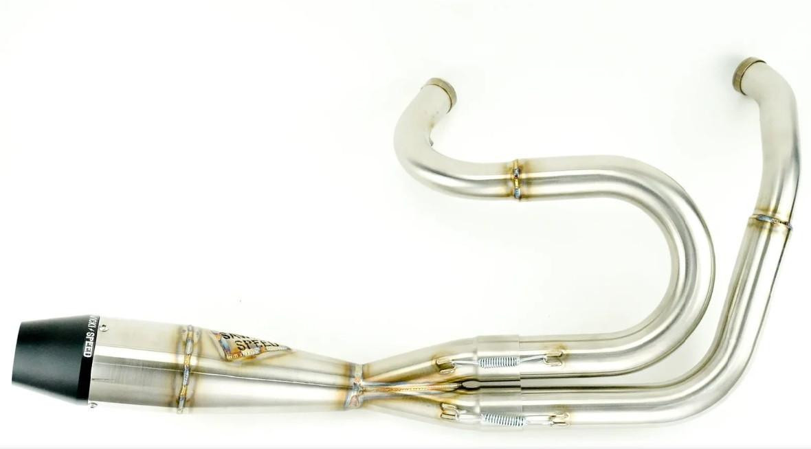 ハーレー　EVO ２イン1エキパイ Sawicki Big Inch Shorty 2 into 1 Exhaust | Buy Now