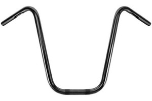 Burly Brand Narrow Bottom Ape Hangers for Narrow Glide Front Ends -16 Inch, Black