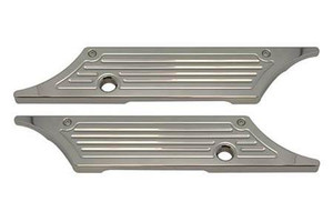 Pro One Saddlebag Latch Covers for '93-13 FL Models -Ball-milled