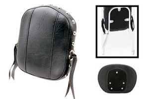 Mustang  Small Sissy Bar Pad  for Tall Cobra Bars Only-Studded with Conchos
