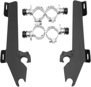 Memphis  Shades  Batwing Windshield Mounting Kit for Sabre 1300-Black FAIRING AND WINDSHIELD NOT INCLUDED
