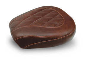 Mustang Seats Wide Tripper Rear Seat for Harley-Davidson Touring Models '08-Up -Distressed Brown with Diamond Pattern (Not for '24-Up FLHX/FLTR Models)