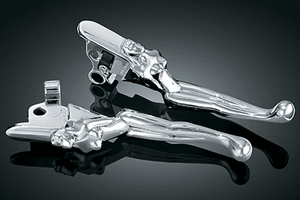 Kuryakyn Silhouette Levers Brake & Clutch Levers for Some '96-17 Harleys w/ Cable Operated Clutch [Click for Fitment]