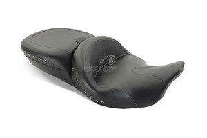 Mustang Seats Summit One-Piece Seat Black Pearl-centered Studs and Receiver