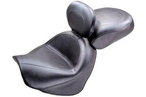 Mustang  Two-Piece Wide Seat with Driver Backrest  for C50 Boulevard '09-Up -Vintage