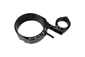 Joker Machine Speedo Relocation Bracket w/ Easy Mount Clamp for '93-13 XL Models w/ 39MM Fork Tubes -Black Anodized Finish
