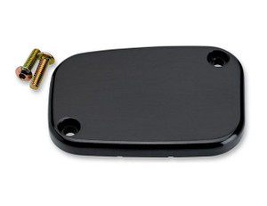 Joker Machine Front Brake Master Cylinder Cover for '08-24 FLHT/FLHR/FLTR/FLHX & '09-13 H-D FL Trike -Smooth, Black Anodized