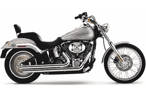 Cobra Speedster Slash-Down  Exhaust w/ PowerPort for Softail '86-06