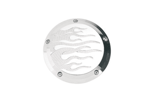 Joker Machine Billet Derby Covers for '84-98 Big Twin -Flame