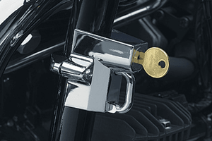 Kuryakyn Helmet Lock -Clamp-On/Tubing Mounted for 1.25" to 1.5" Tubing  (for Engine Guards, Frames etc.)