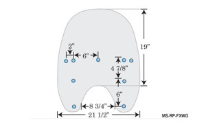 Memphis Shades Replacement Plastic for certain FXWG/FXST/FXDWG Models w/ Detachable Compact WindshieldCHECK ALL MEASUREMENTS FIRST