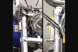 National Cycle QuickSet4 Mount Hardware for SwitchBlade Windshields & Stinger Fairings on FXD Models '06-Up w/ 49mm Fork Tubes