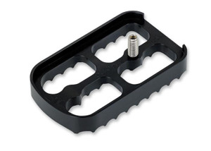 Joker Machine Brake Pedal for '84-17 Harley Davidson Touring & H-D Trike, '86-15 FLST Models & '14-15 FLD Models  -Black Anodized