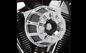Arlen Ness  Inverted Series 10-Gauge Air Cleaner Kit for '99-06 Twin Cam CV Carb, '01-17 Twin Cam Delphi EFI  (Excludes 08-17 FLH, FLT; 16-17 FLSTFS, FLSS ) -Chrome