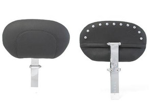 Mustang Seats Driver Backrest (Post & Pad ONLY) -Chrome Studs (For use with One Piece Super Touring Seat  #79546)