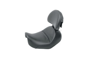 Saddlemen Renegade Heels Down Seat for '04-Up XL w/ Driver Backrest-Plain